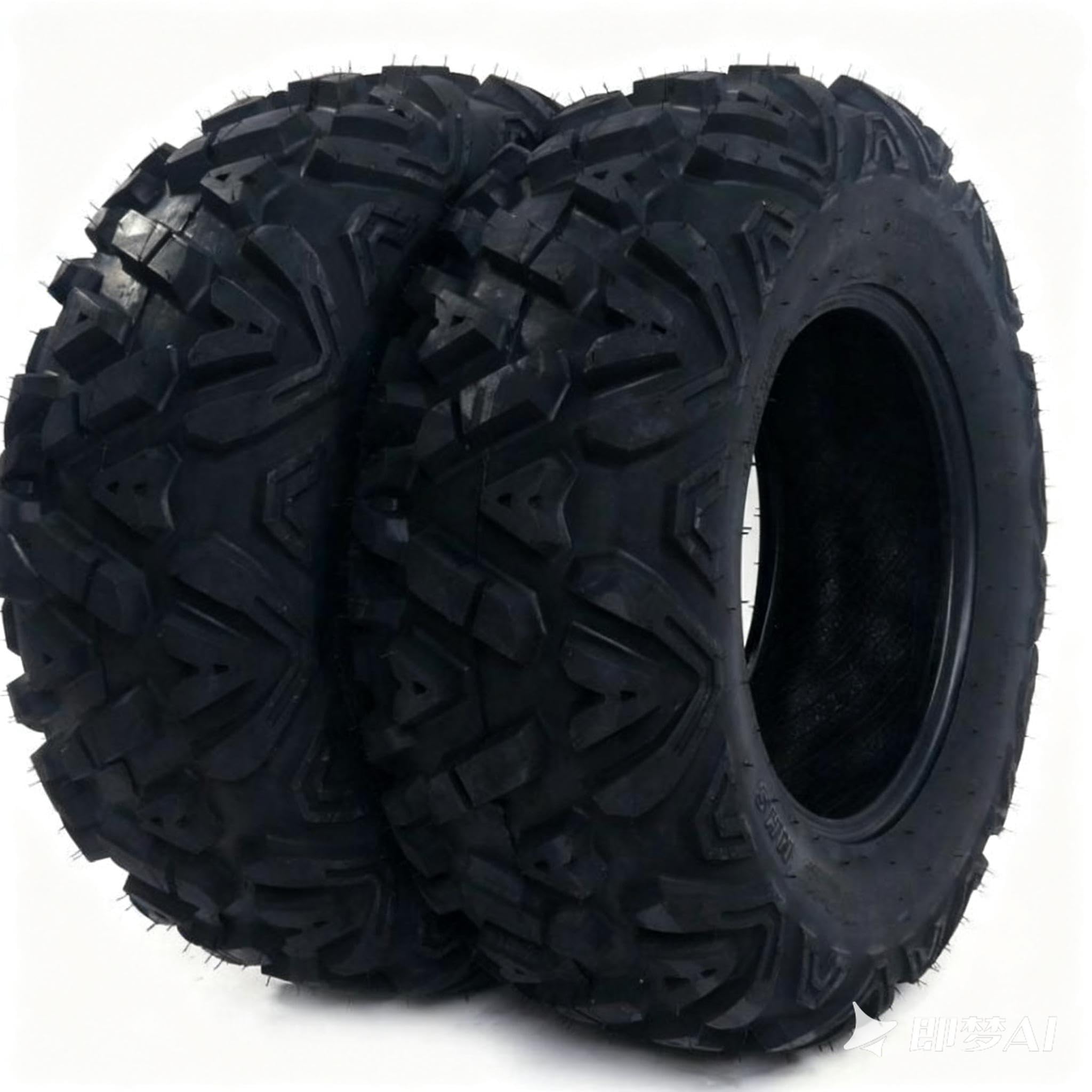 TUFFIOM 19x7-8 ATV Tires Set of 2 for All Terrains, Mud Sand Off-road ATV UTV Tire for Trail Vehicles and Golf Carts, 6 PR, Deep Tread, Tubeless