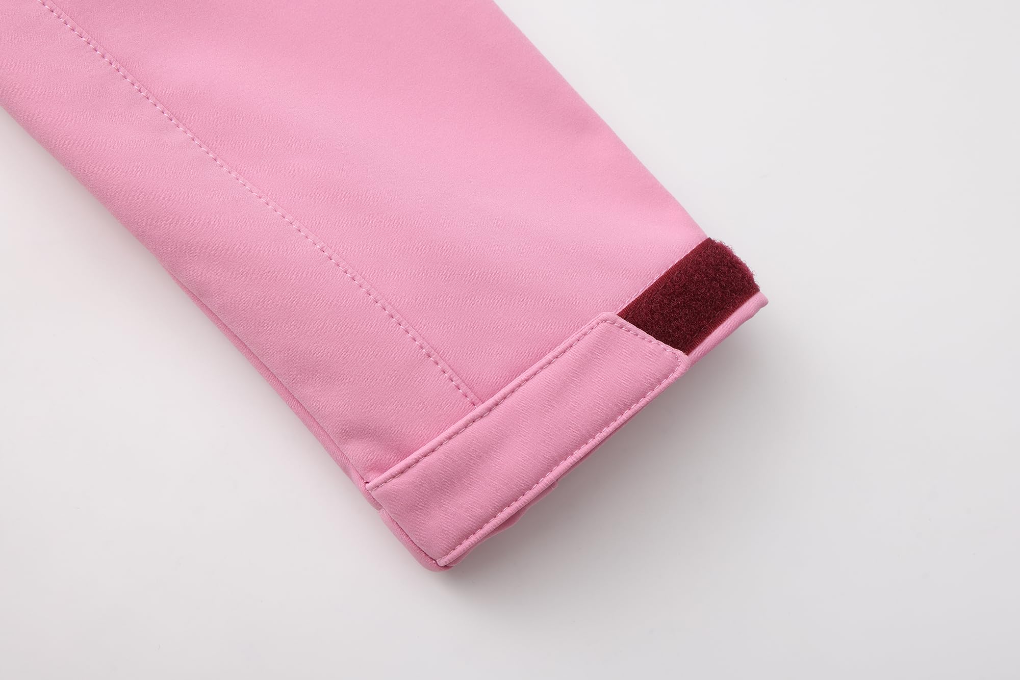Veste softshell coupe‑vent imperméable avec capuche pour enfants filles et garçons, Doublure en polaire pour printemps automne en plein air. Matière Imperméabilité de 5000mm sans PFC.