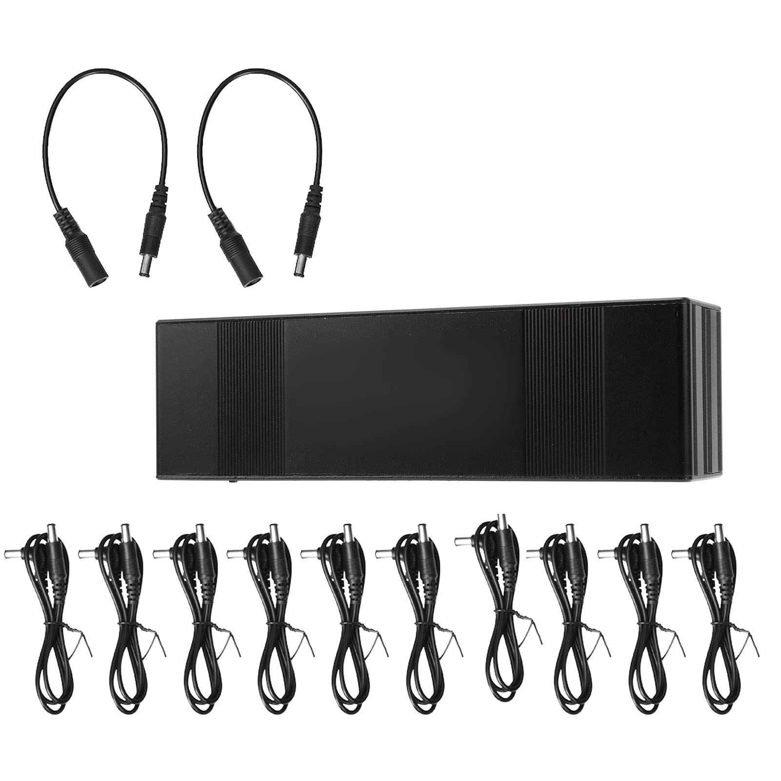 lyrlody Alimentatore per Pedali Effetti per Chitarra, 10 Canali di Uscita DC 9V/12V/18V, Alimentatore per Pedali Effetti per Chitarra, Alimentatore per Pedali Effetti, Effetti per (Spina