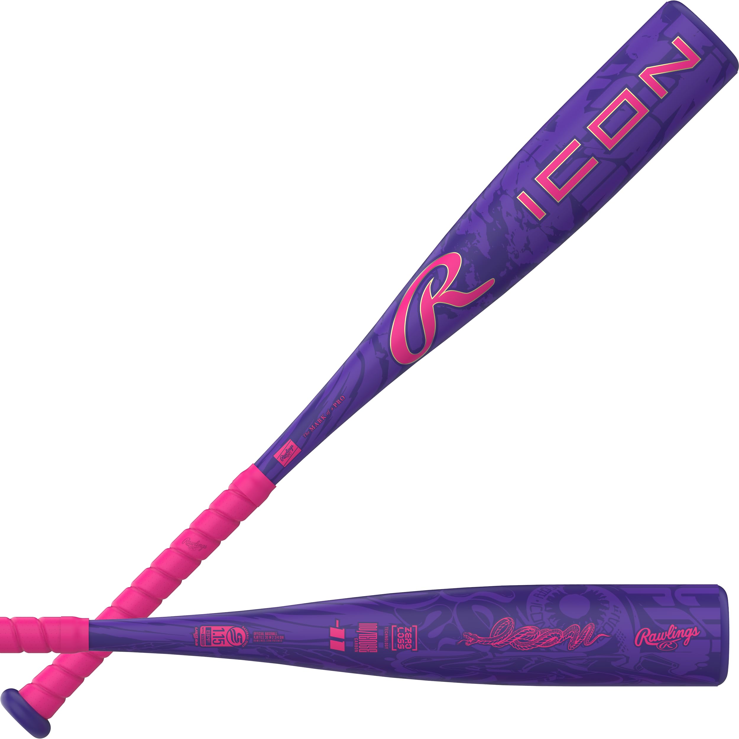 Rawlings Mazza da baseball Icon JBB USSSA 2027 | Passo allenatore/macchina