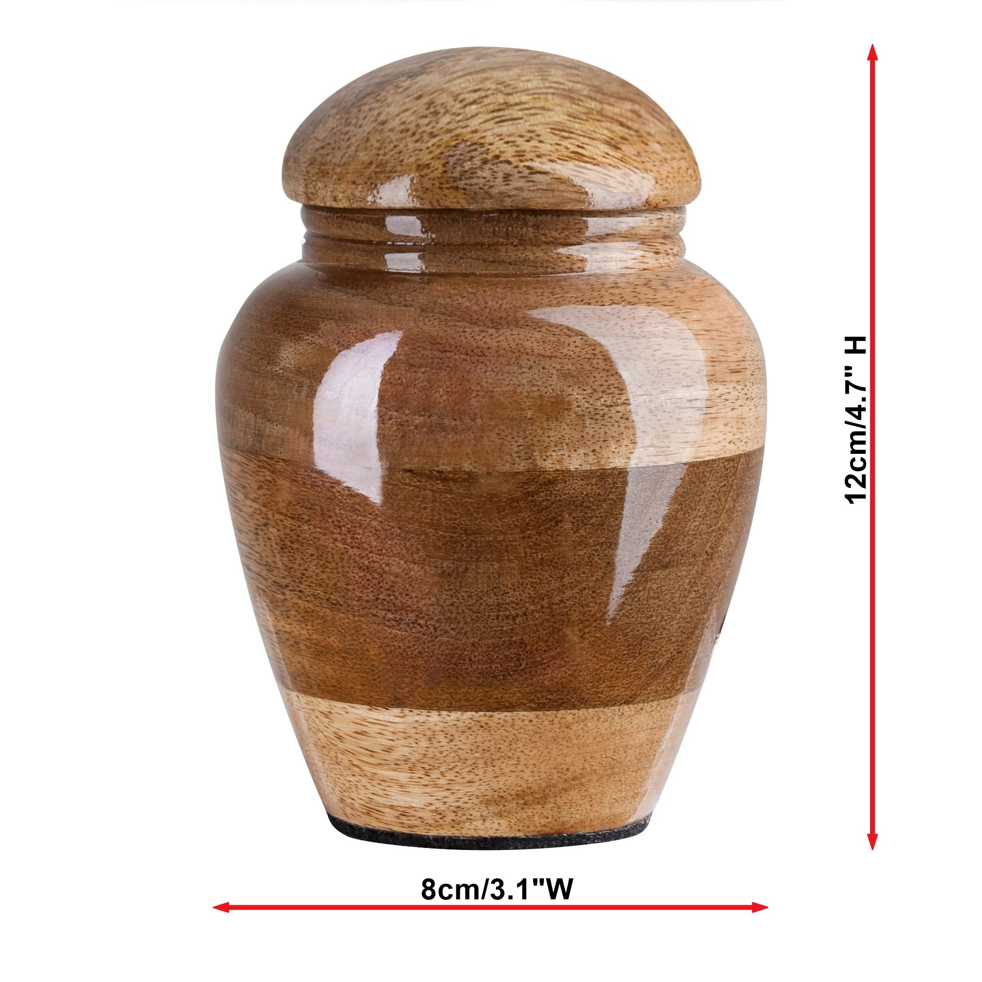 Andenken-Urnen-Set, einzigartige Andenken-Urnen, Andenken-Urnen-Sets, Andenken-Urnen, Holz-Andenken-Urnen für menschliche Asche, Andenken für einen verlorenen geliebten Menschen (Set mit 3 Andenken)