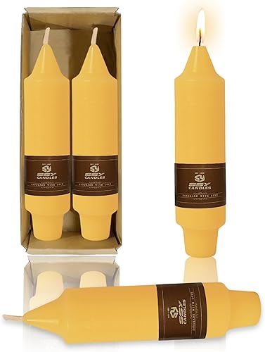 Miniatura 11 de Velas de cera de abeja 100% pura de 10 pulgadas, hechas a mano, sin perfume, paquete de 2 velas en espiral de cera de abejas orgánicas sin humo para