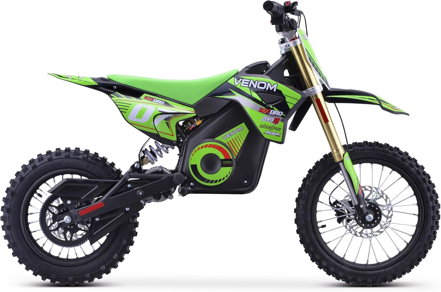 Venom 1600W Pro Electric Dirt Bike 48V Lithium Battery | Advanced Speed Governor | Hydraulic Disk Brakes | MID-Size