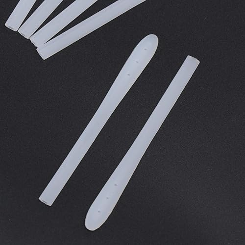 Miniatura 8 de Artibetter 10 pares de lentes de silicona con punta de extremo, almohadillas de boca plana, tubo antideslizante y cómodo, retenedores de lentes de