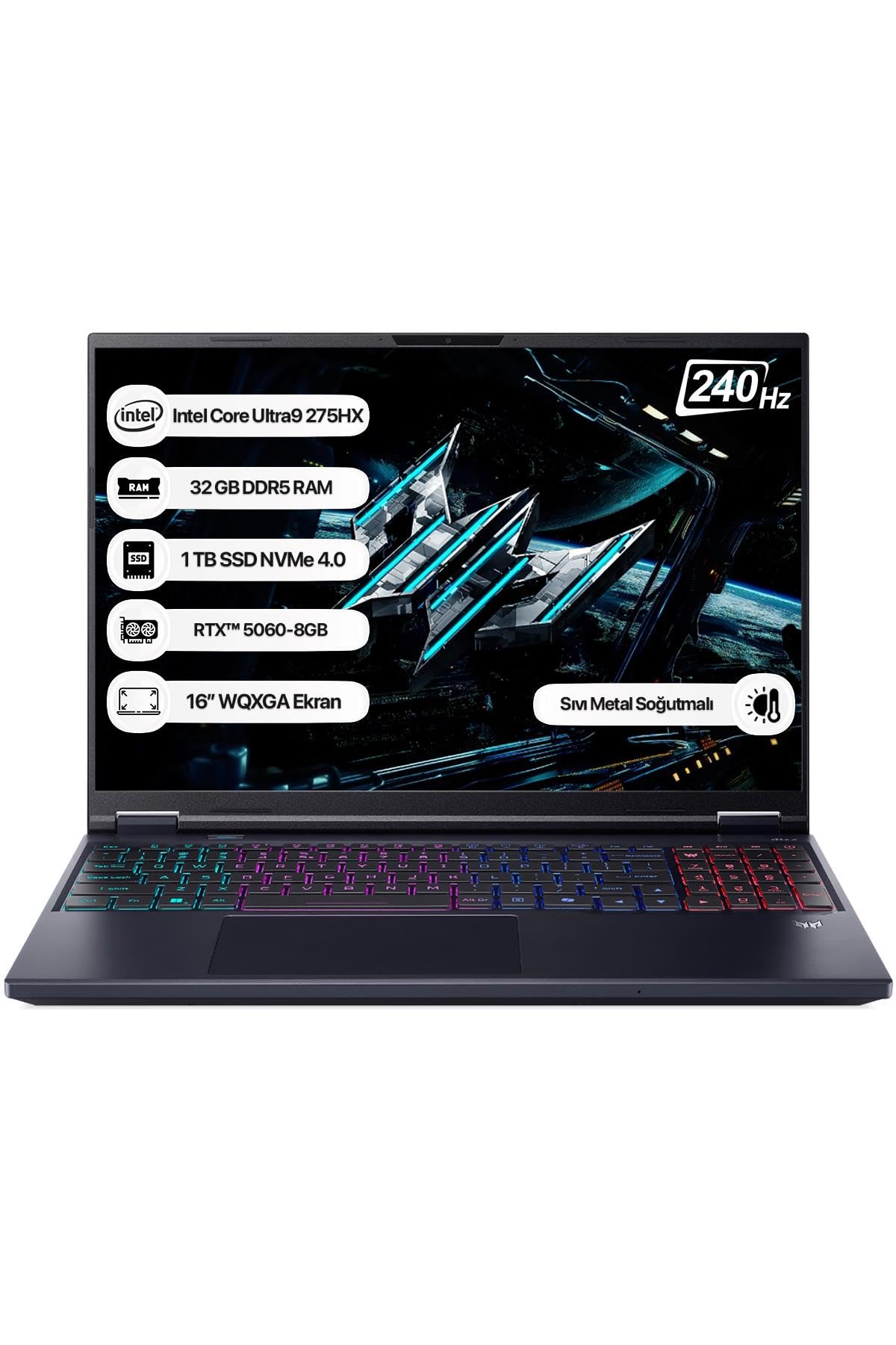 Acer Predator Helios Neo 16 NH.QVUEY.001 Core Ultra 9 275HX…