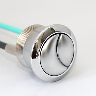Chrome/Satin - IDEAL STANDARD replacement WC flush button E4447 uPVC Satin finish with Chrome ring for Imagine Close Coupled toilet cistern