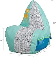 Vista 2 de Sofá de esponja con rebote automático para niños, asiento con diseño de animales, muebles de interior para niños y niñas, color brillante