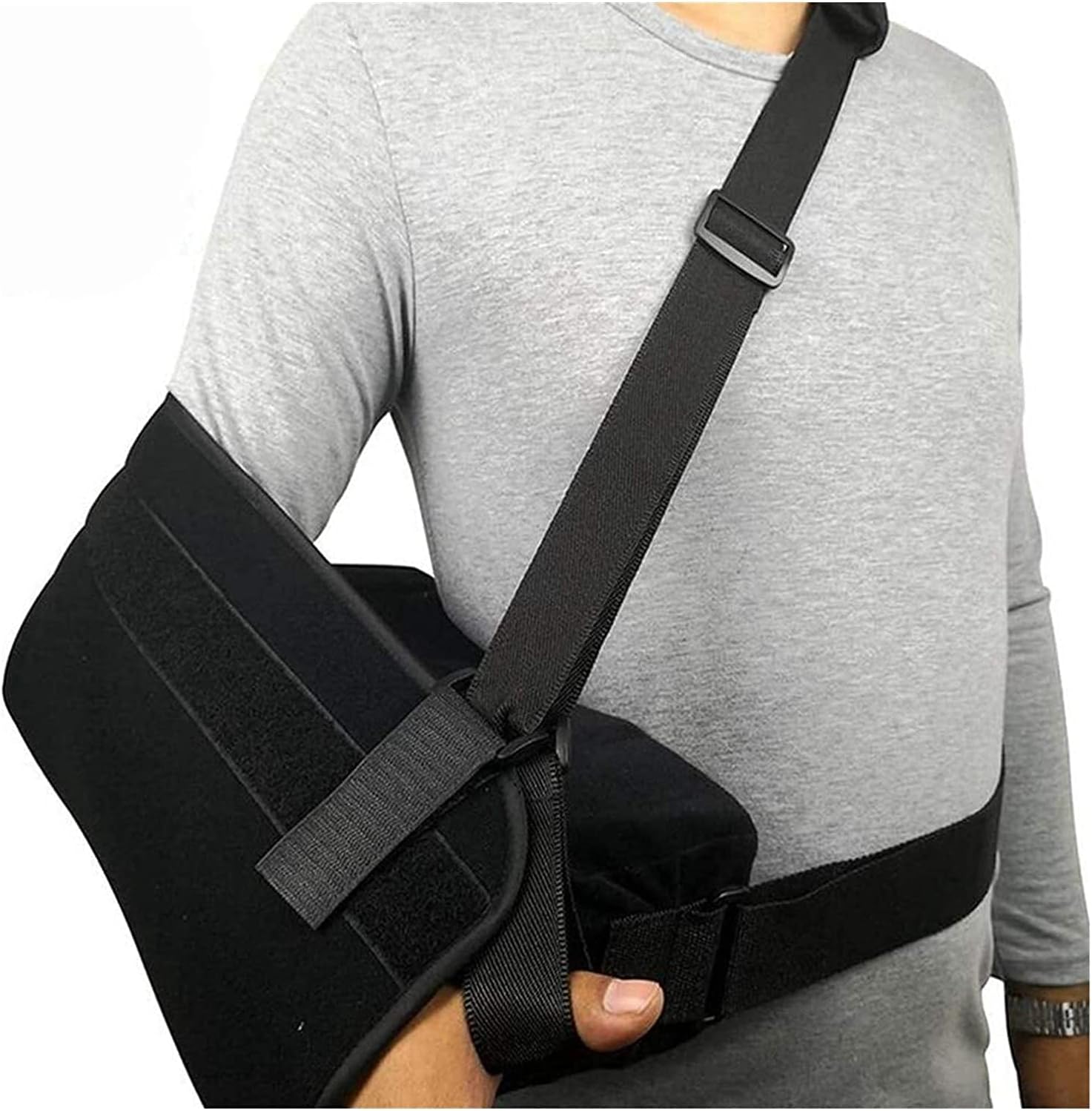 Arm Sling Shoulder Immobilizer Rotator Cuff Support Brace Adjustable Arm Supports Elbow Braces, Left Or Right Arm Sling with Pillow Shoulder Abduction Slings Immobilise The S