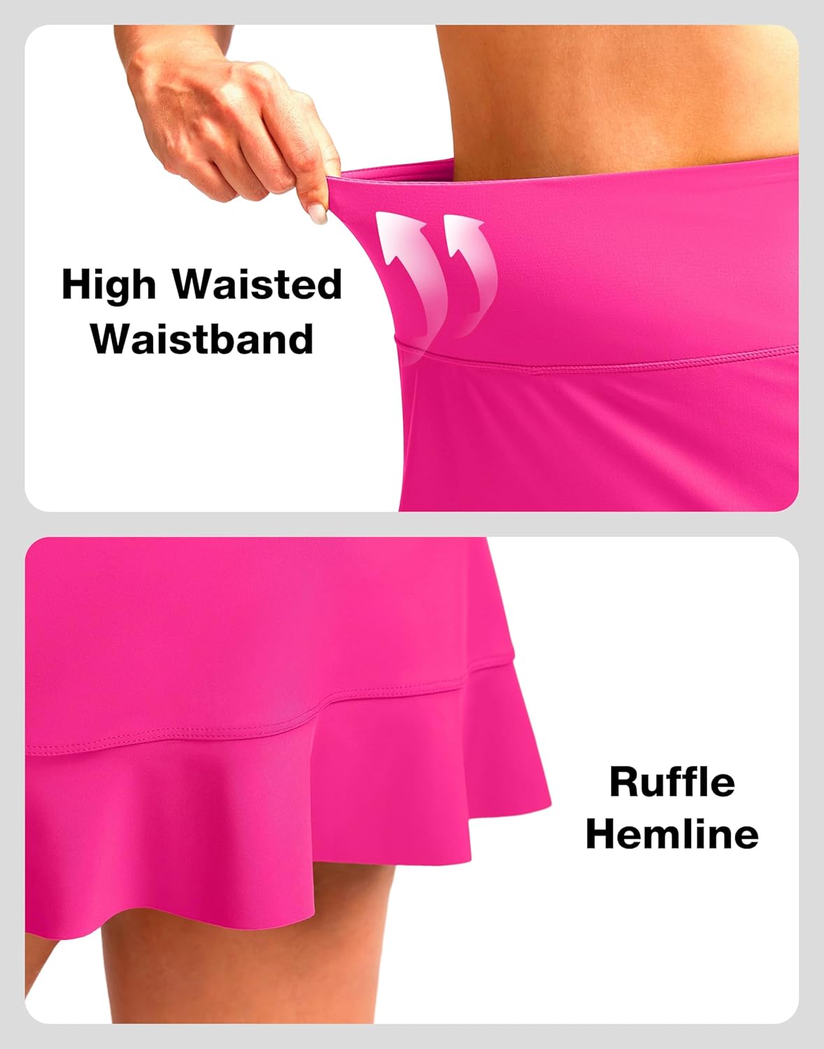 Soothfeel Women's Swim Skirt with Pocket High Waisted Ruffle Tummy Control Tankini Swimsuit Bathing Suit Bottoms - Image 4