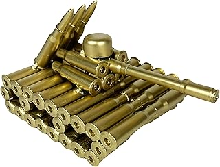 Urbalabs Bullet Shell Metal Army Tank Model Bullet Shell Casing Shaped Army Tank Great Decorative Piece Artillery Military Decor Army Bullet Art Tiger Tank Handmade (Tank)
