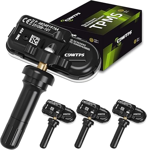 Miniatura 8 de CDWTPS Sensores de monitor de presión de neumáticos, 434 MHz, compatibles con Dodge RAM Jeep Cherokee 2014-2021, reemplazo # 68249197AA