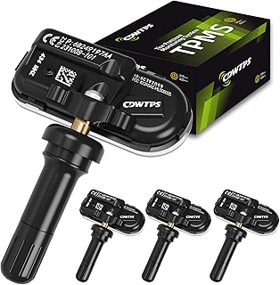 TPMS Sensor, 434MHz Tire Pressure Monitor System for 4-Pack 2014-2021 Dodge RAM/Jeep Cherokee Replaces# 68249197AA