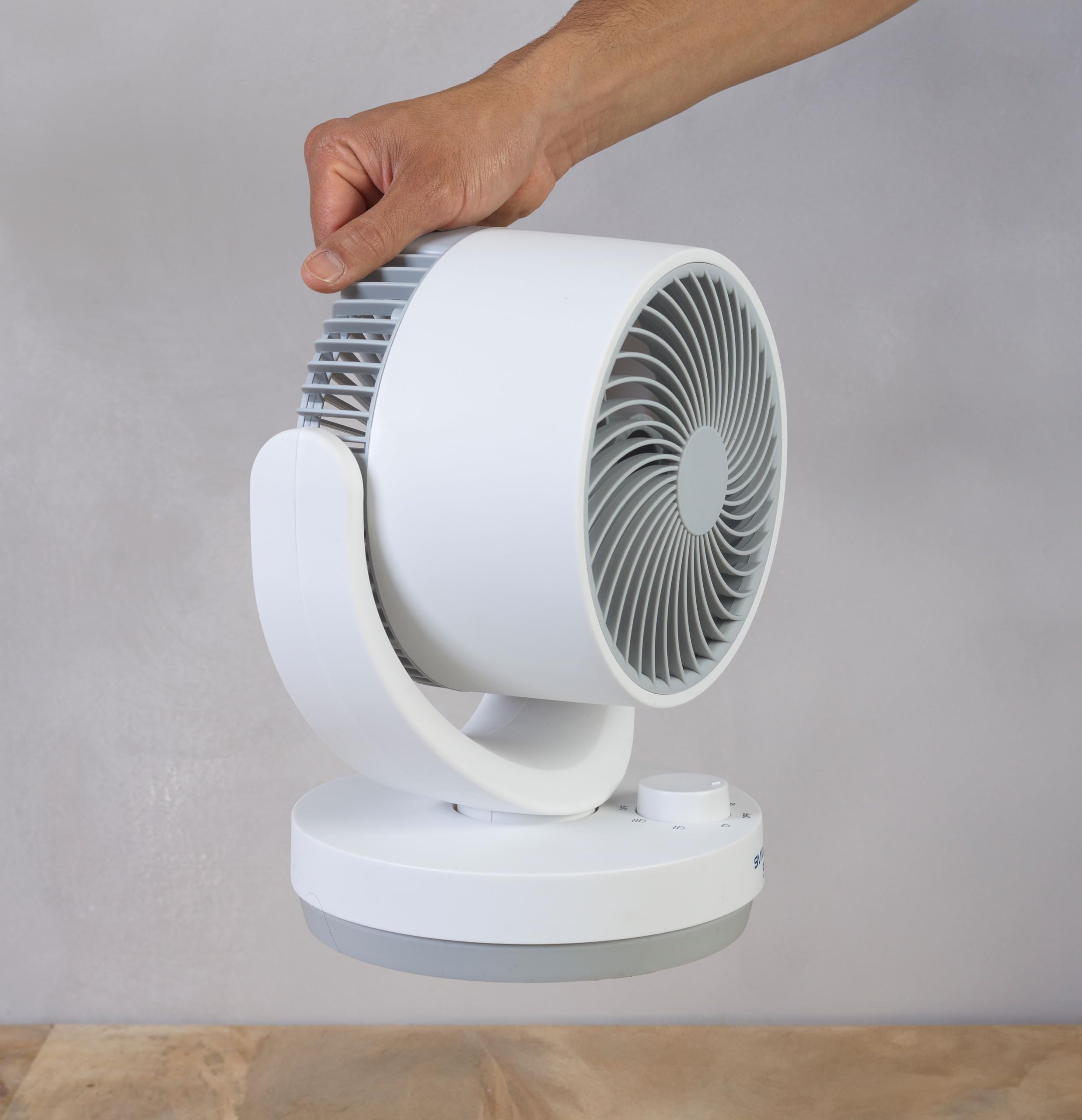 XSQUO Useful Tech Smart Fan, ventilatore da tavolo silenzioso, portatile, intelligente per casa, ufficio, camera da letto, soggiorno, cucina, sala da pranzo, comodino
