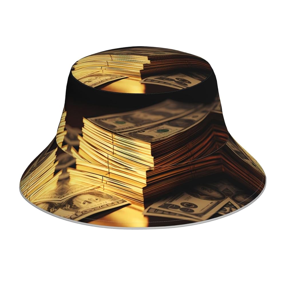 メンズウェア REVERSIBLE BUCKET HAT (DOLLAR) Amazon.com: WZYWHJ US Dollar Picture Reversible Bucket hat