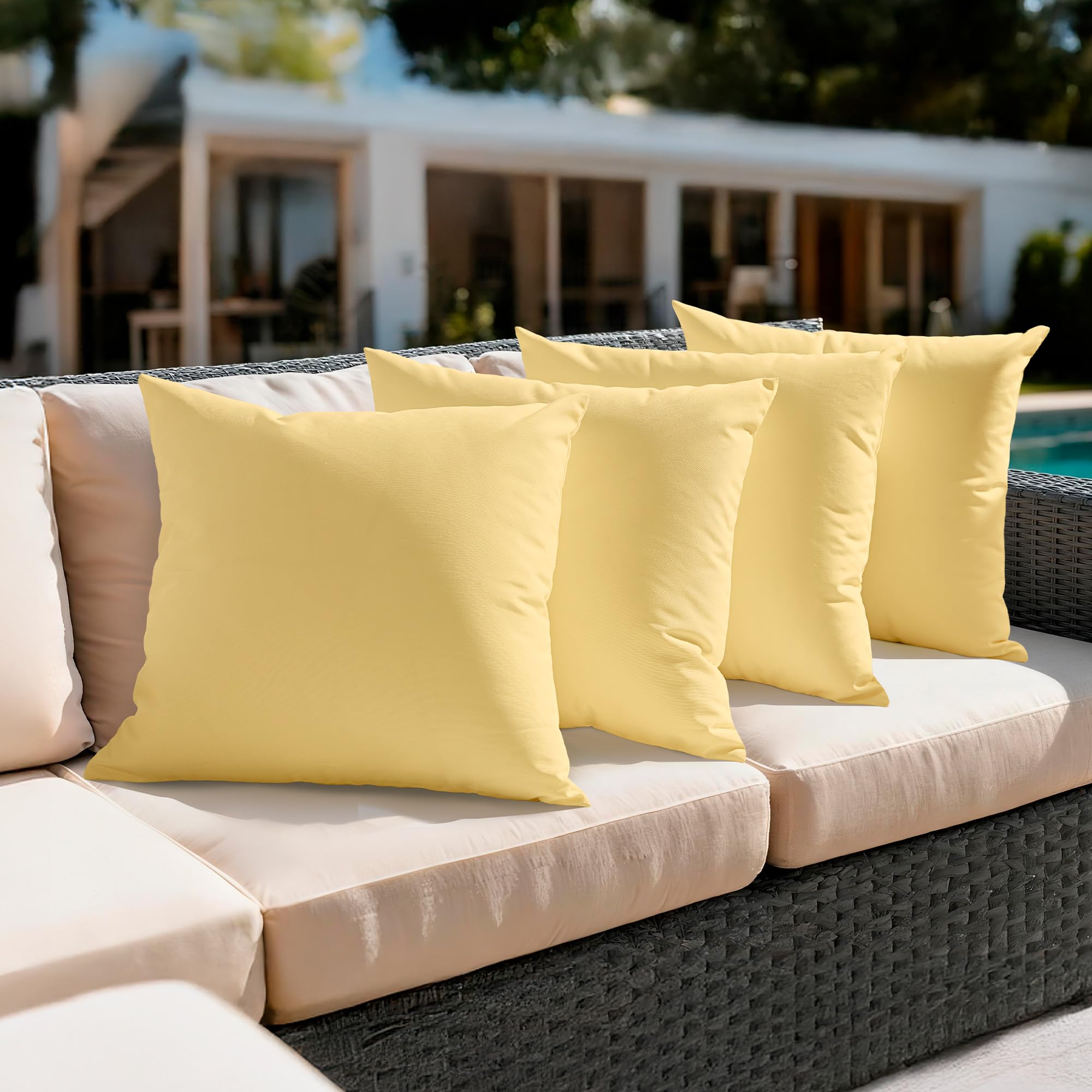 

                                                    Amazon Basics 4-Piece Outdoor Decorative Throw Pil
