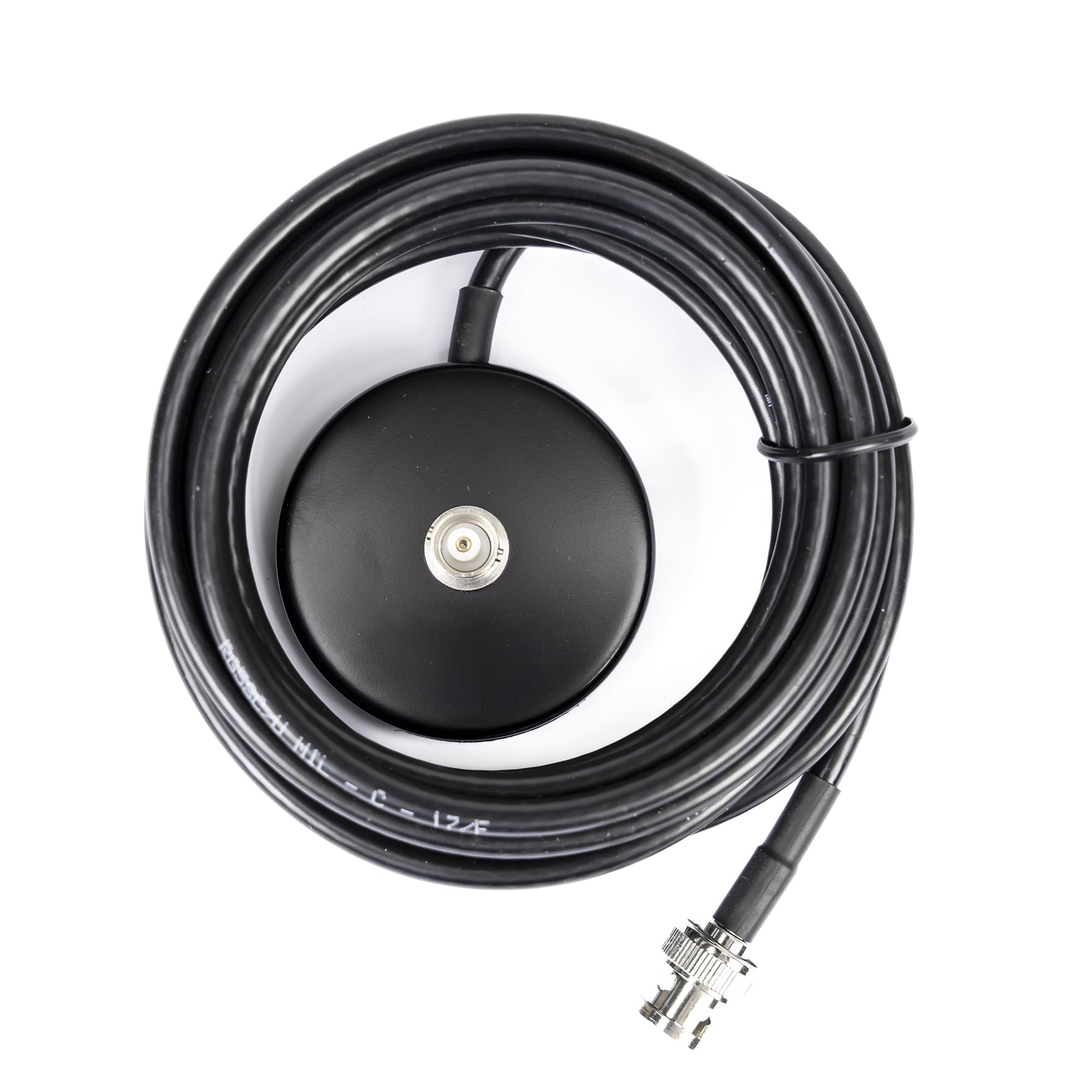 PNI magnetic base, mother-father BNC connection, contains cable, Black