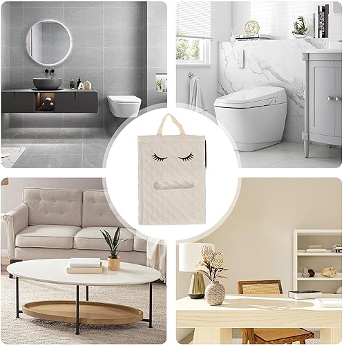 Miniatura 4 de Soporte de papel higiénico a prueba de gatos, bonito almacenamiento de papel higiénico de algodón con forma de pestañas, soporte de papel higiénico