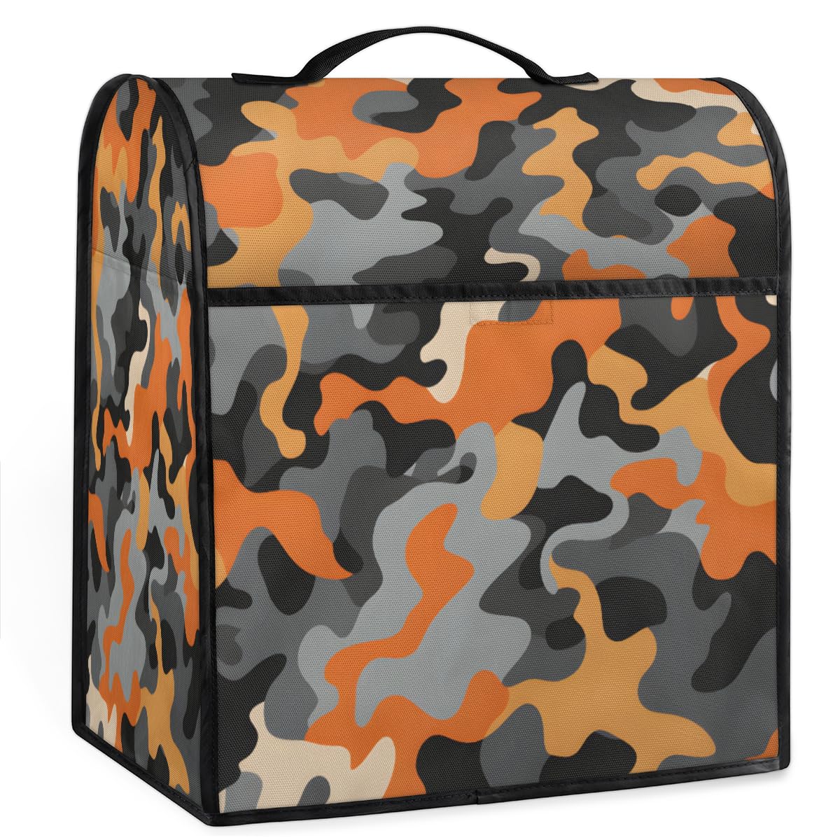 Coffee Maker Cover Camouflage Pattern Kitchen Appliance Covers Small Appliance Covers Blender Cover Juicer Cover Dust Covers for Kitchen Appliances with Top Handle and Pockets,Washable,B276