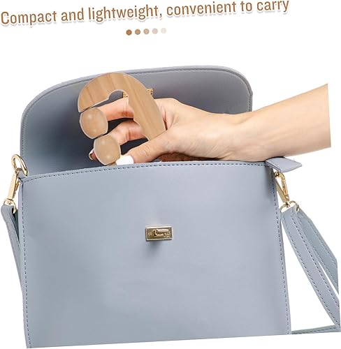 Miniatura 4 de Pcs Relajante Rodillo Masajeador de Madera para Espalda Cuello Piernas Brazos Cara Herramienta de Alivio Portátil