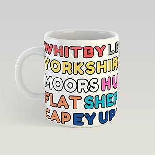 Yorkshire Themed Block Text Mug - Yorkshire Gift - Yorkshire Mug