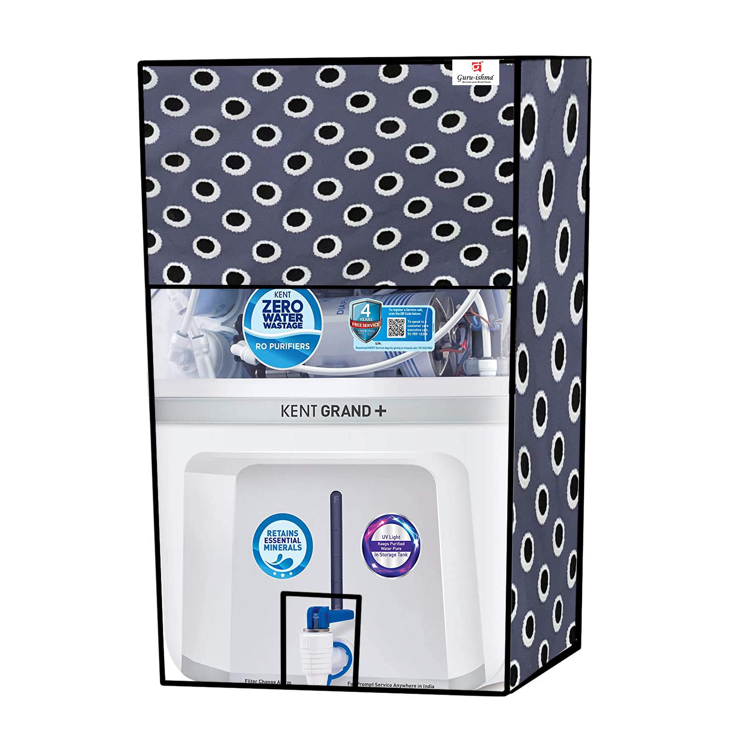 GURU-ISHMA Water Purifier RO Cover For Kent Grand,Pulse Aqua,RO Body Cover For Kent Grand Plus (Multicolor),Mansi04