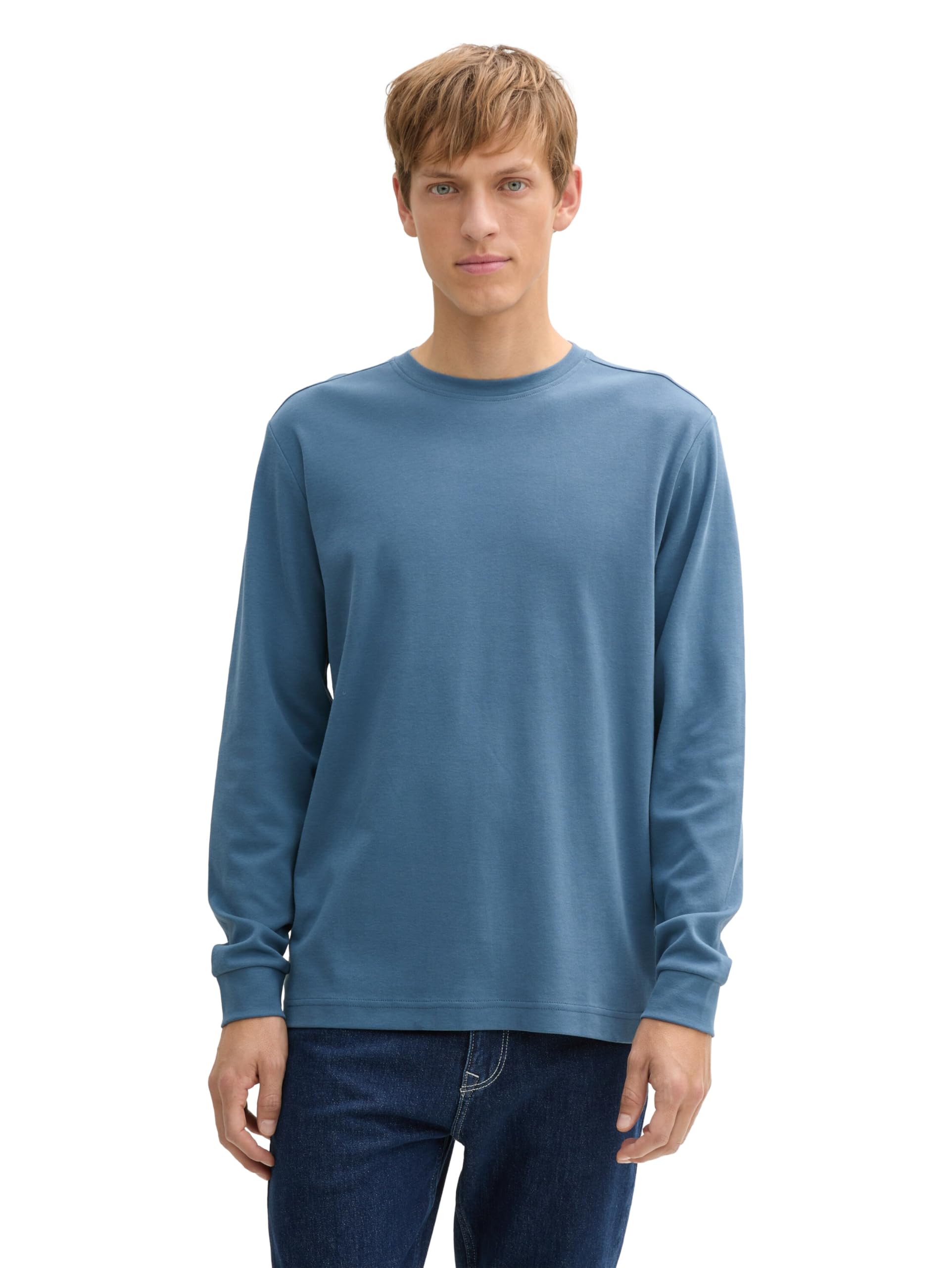TOM TAILOR Men's Cotton Long Sleeve Shirt