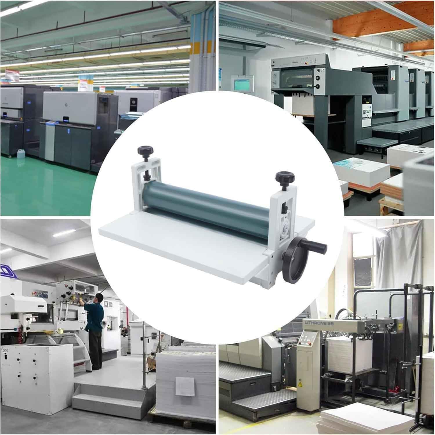 Manuelle Rolllaminiermaschine 350mm Heiß- und Kaltlaminiermaschine für Poster, Werbefotos und Buchhüllen