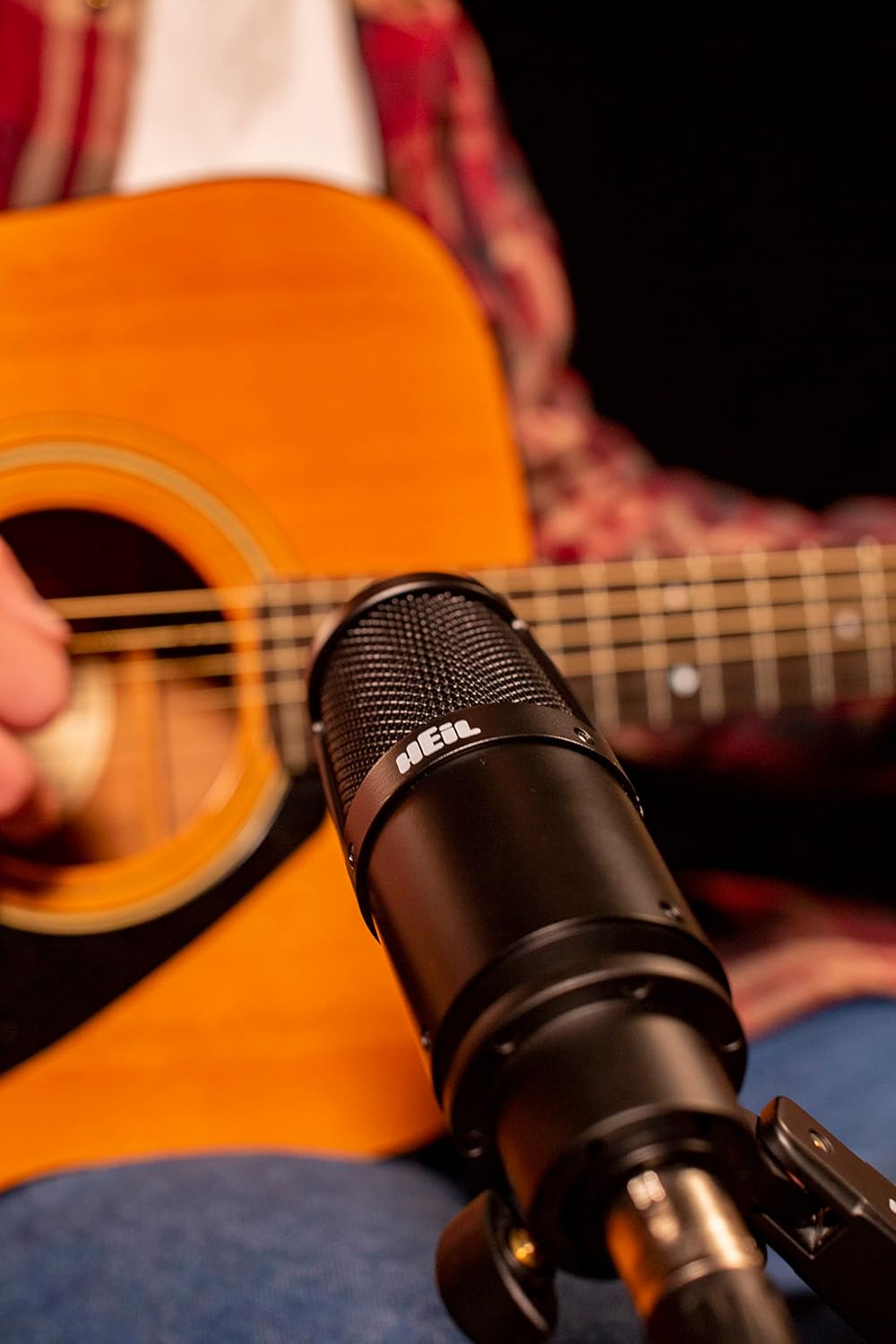 Heil PR 30 Dynamic XLR-Microphone for Video Podcast, Live Sound, Instrumentals, Recording, and Broadcast, Wide Frequency Response, Smooth Sound, Superior Rear Noise Rejection - Black