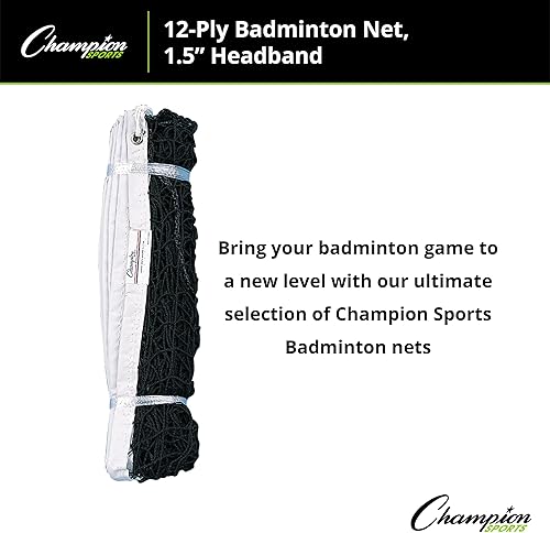 Miniatura 5 de Champion Sports Red de bádminton de 12 capas