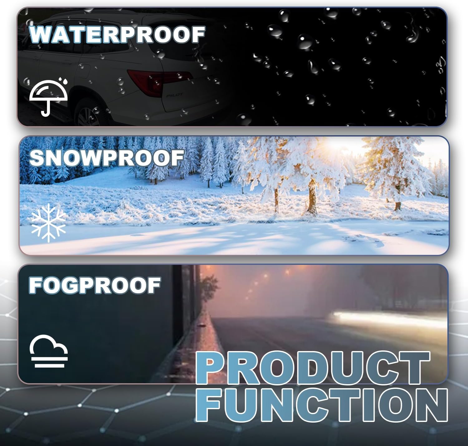 Outer Tail Light Assembly Compatible with 2016 2017 2018 Honda Pilot Replacement for 33550TG7A01 HO2804107 Rear Brake Taillight Tail Lamp Left Driver Side