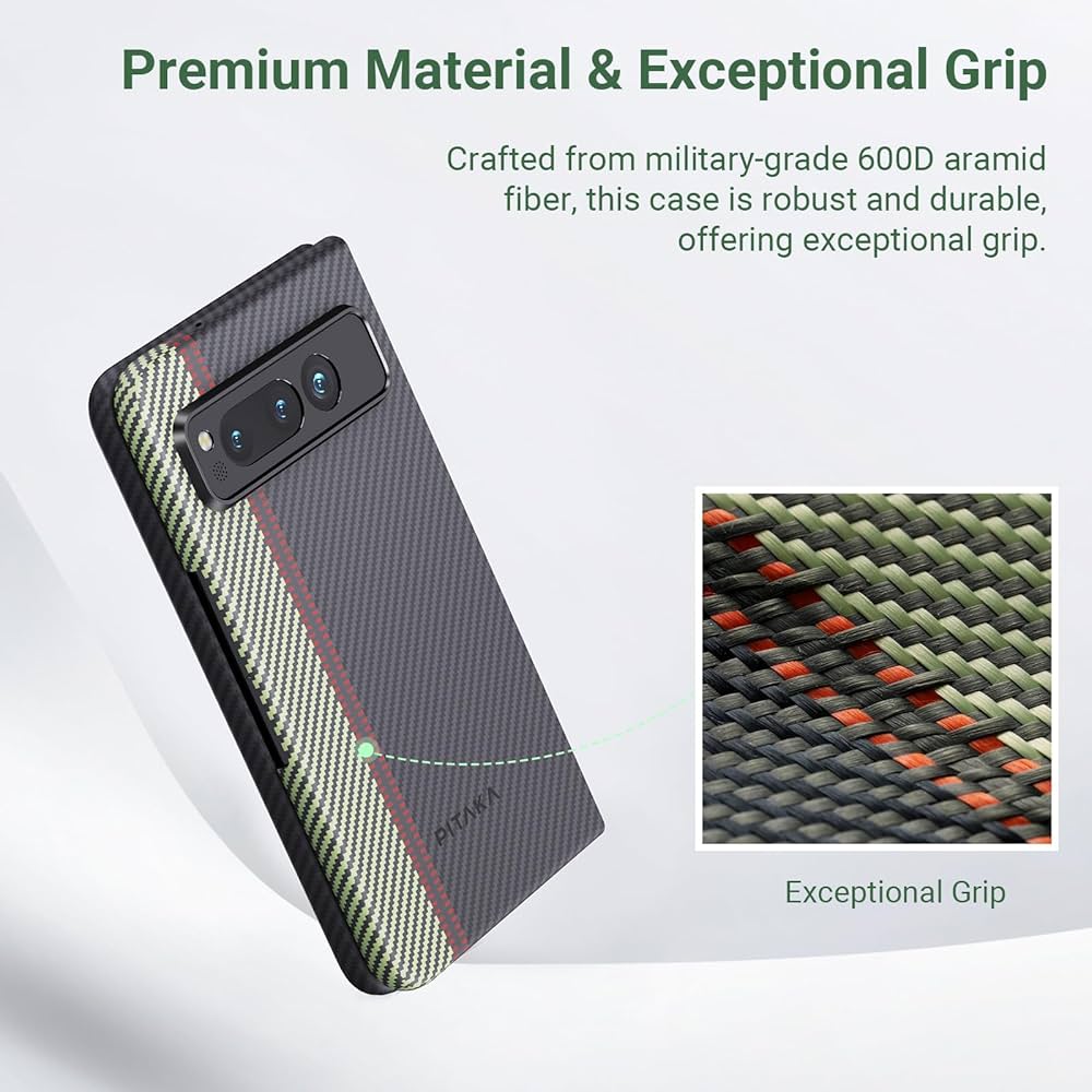 PITAKA ピタカ MagEZ Case 3 for Pixel Fold pitaka Pixel Fold Case, Slim & Light Pixel Fold Case MagSafe