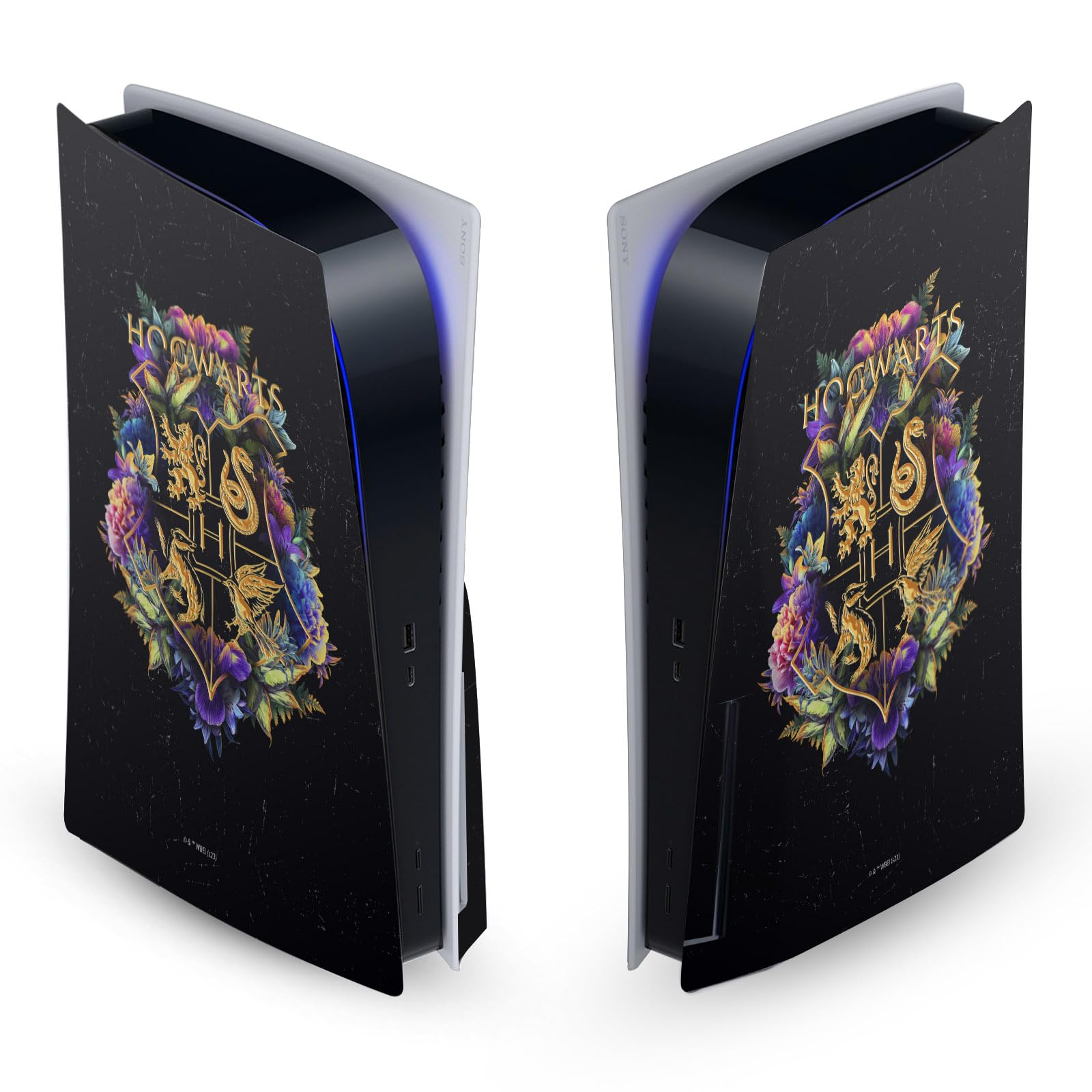 Head Case Designs sous Licence Officielle Harry Potter Blason De Hogwarts Graphiques Vinyle Plaque Frontale Autocollant De Jeu Peau Compatible avec Sony PlayStation 5 PS5 Disc Edition Console