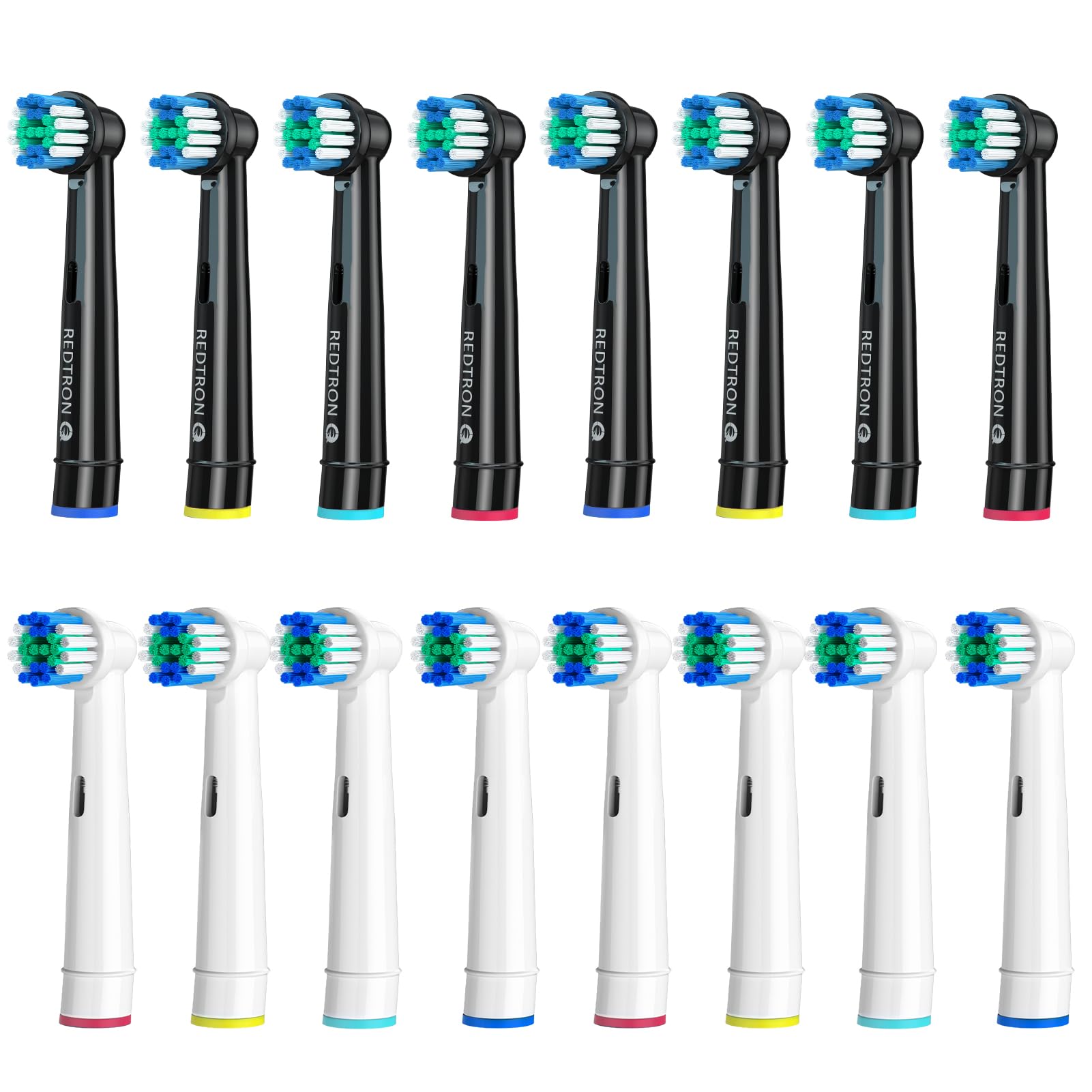 REDTRON Recambios para Cepillo de Dientes Eléctrico compatible con Oral B (8 unidades), Cabezal de cepillo de dientes Precision Clean Pro1000 Pro3000 Pro5000 Pro7000 y más — view 13
