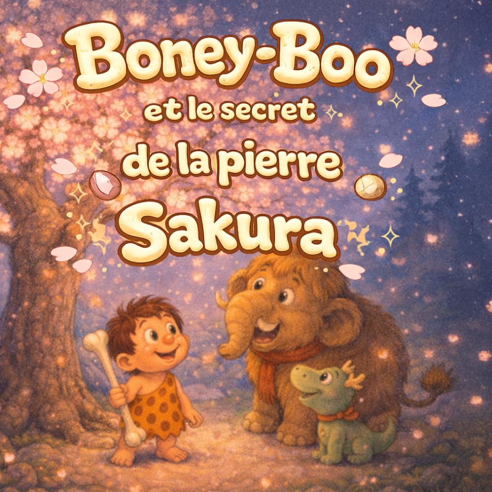 Boney-Boo et le secret de la pierre Sakura: Une douce histoire de printemps sur une pierre magique (Boney-Boo (Édition Française))