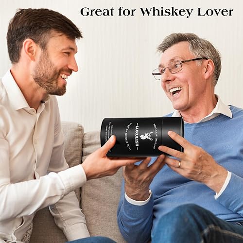 Miniatura 7 de Vaso de bourbon de madera carbonizada, incluye 3 rocas de whisky de hielo, la taza de madera original de bourbon para beber, vasos de whisky a la