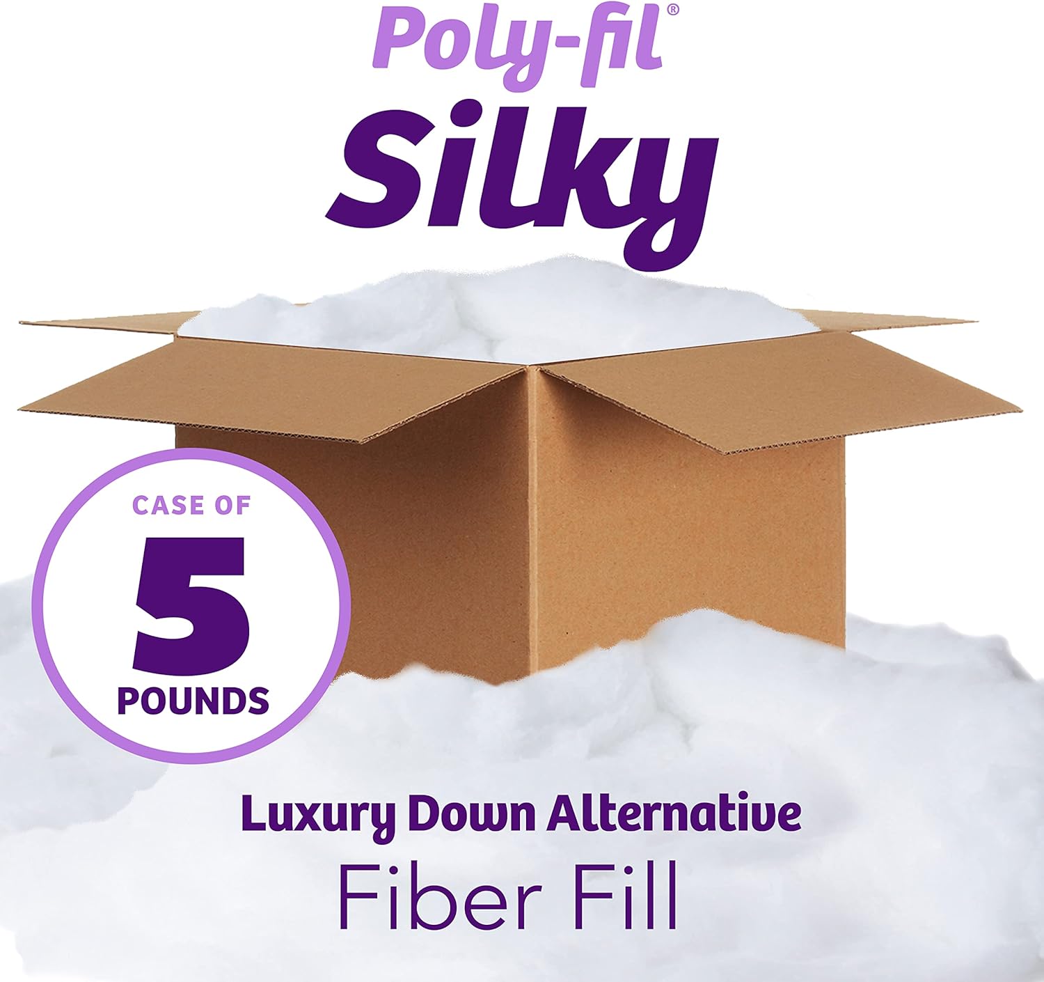Fairfield Silky PolyFil, Premium Polyester Fiber Fill