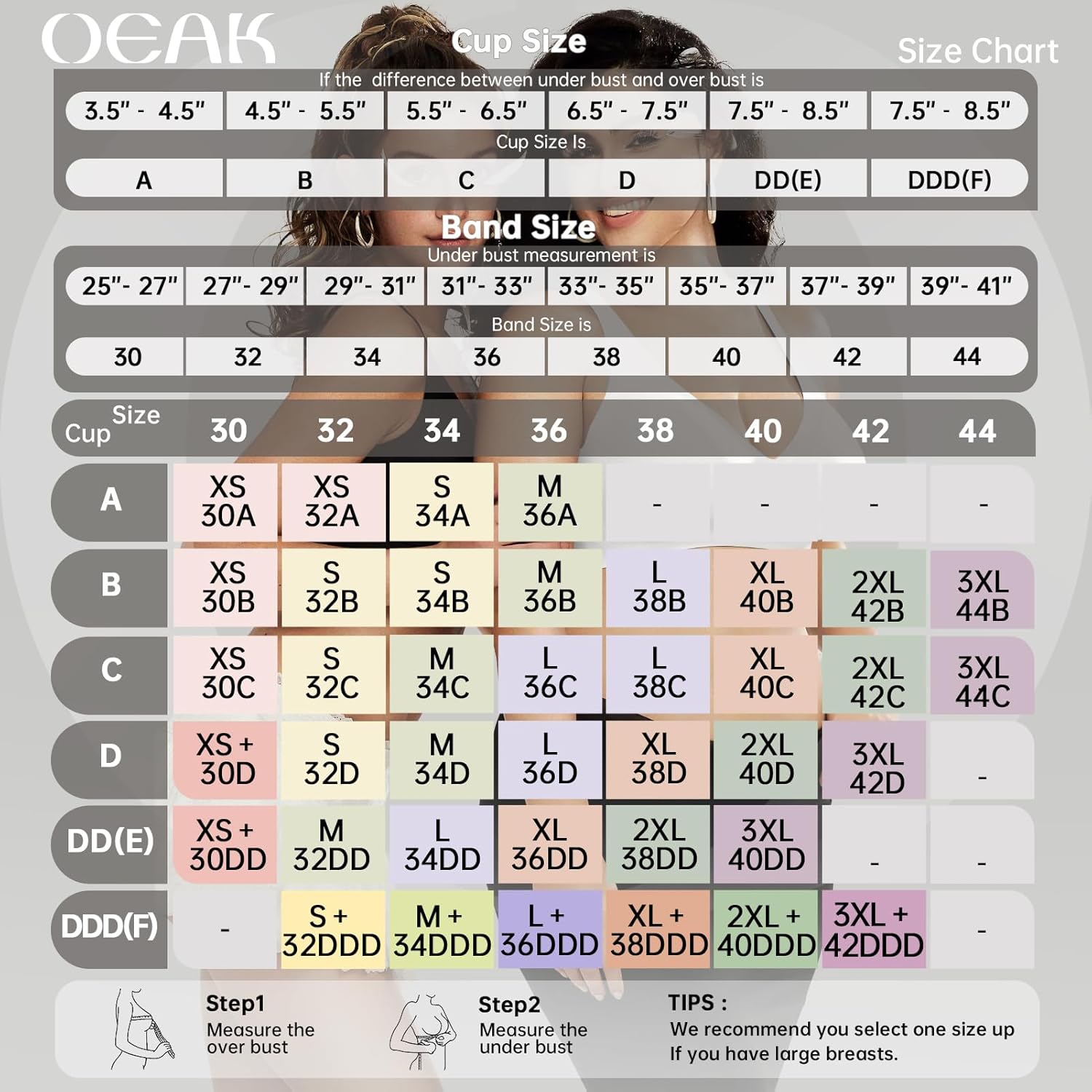 OEAK Womens Deep V Bras Wireless Comfortable Bra Supportive No Underwire Bras Tshirt Push Up Bralettes Plunge Seamless Bra Nude XXL - Image 6