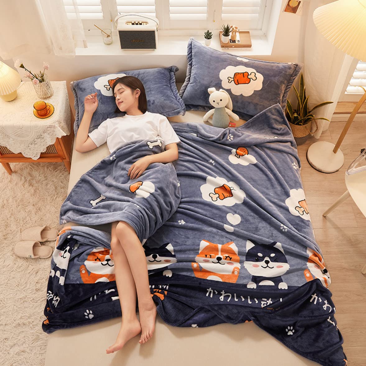 Amazon｜[BKVB] 毛布 ブランケット ぶらんけっと はだかけ布団