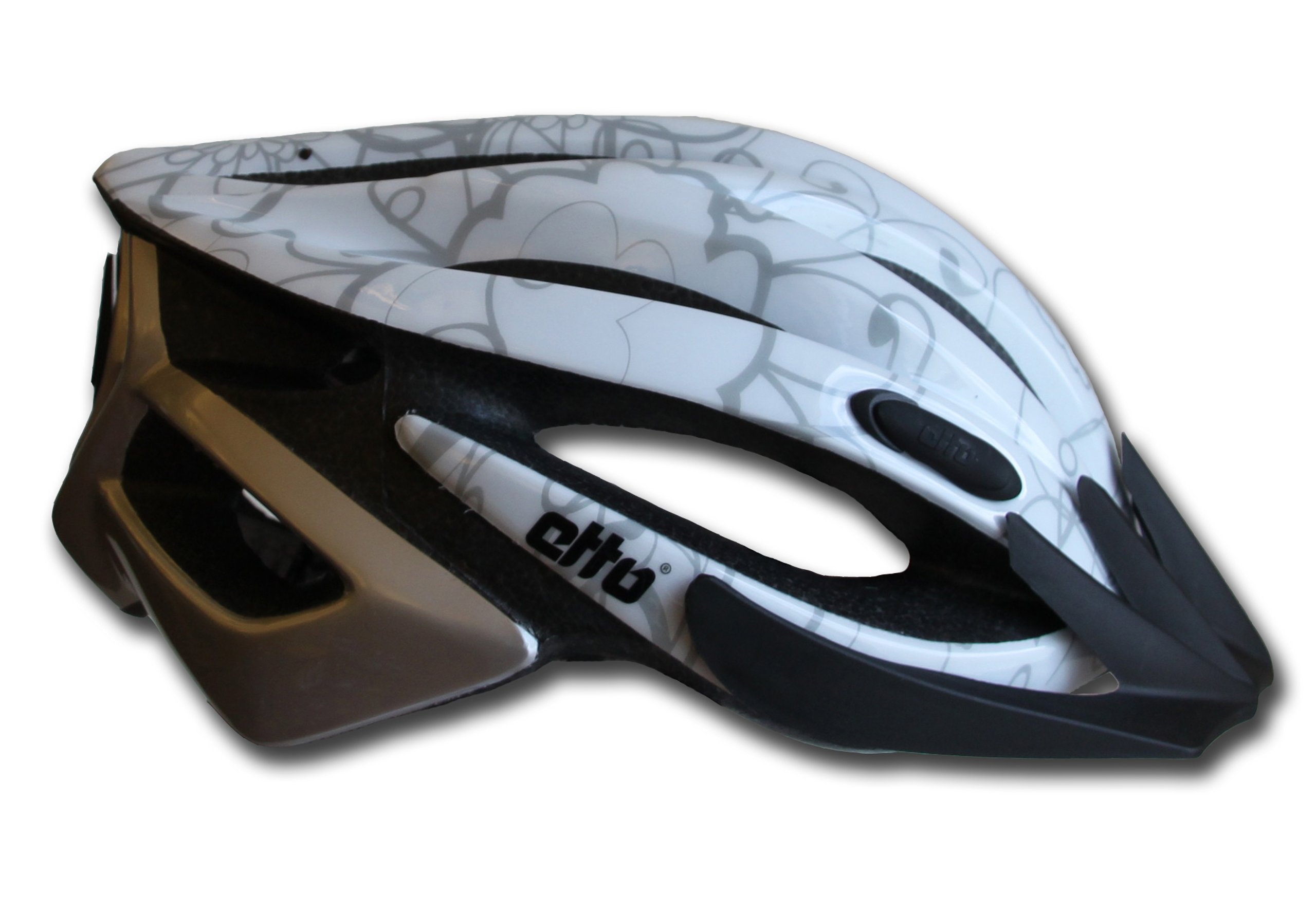 Etto Motirolo Lady Women's Bicycle Helmet white silver Size:50-57 Sports & Outdoors