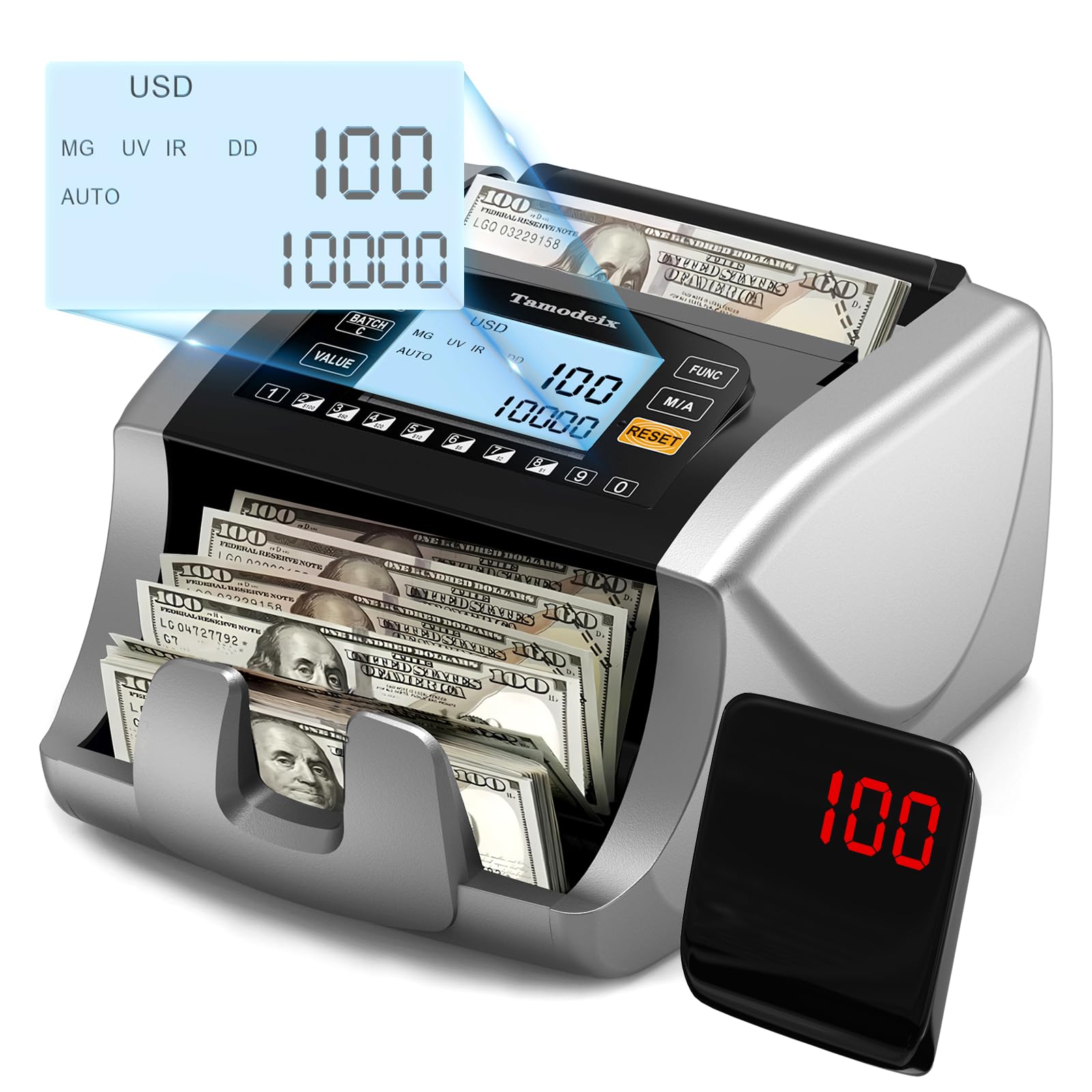 Tamodeix 紙幣カウンター 新品　定価16,800円 Amazon.com : Tamodeix Money Counter Machine Dollar, Euro
