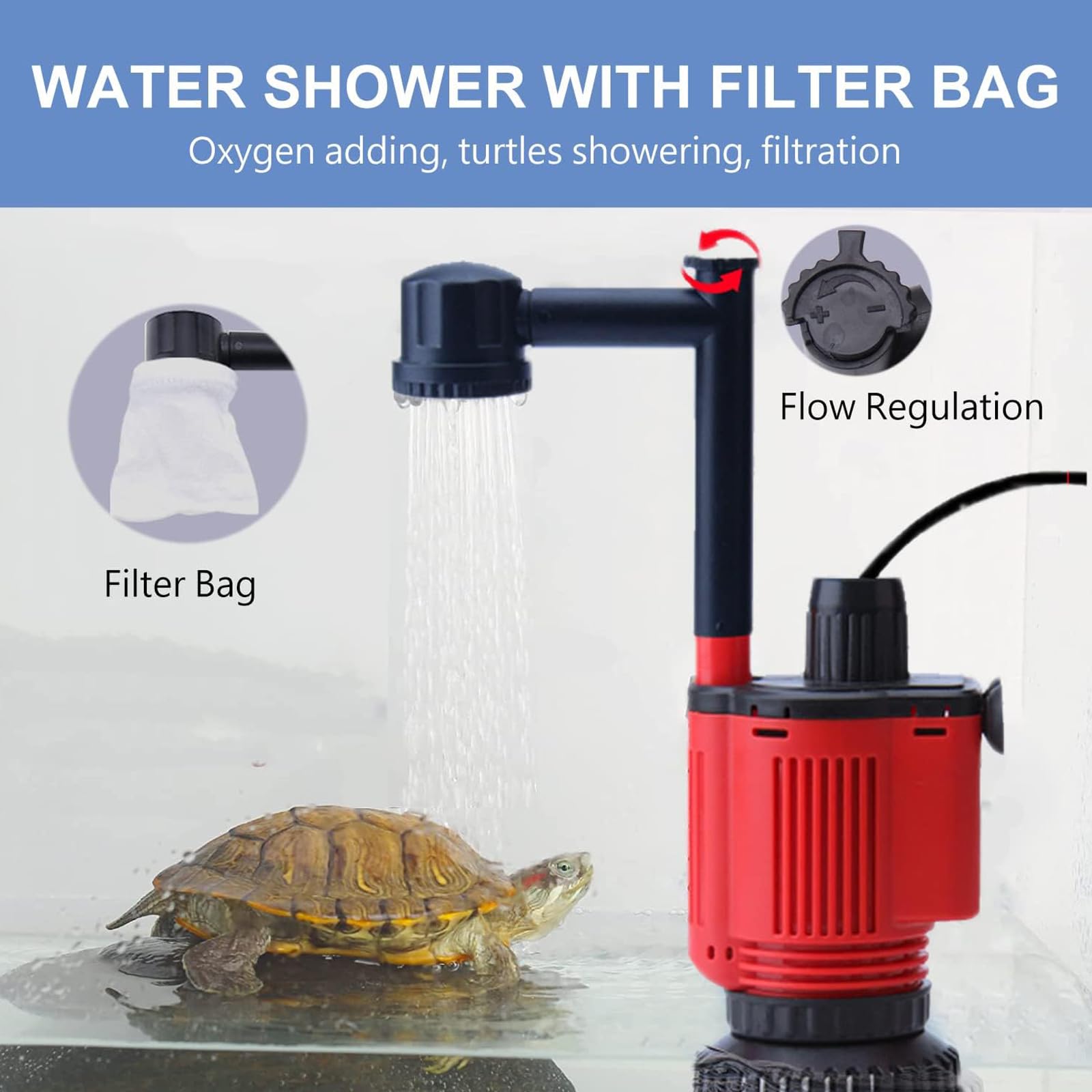Aquarium-Kiesreiniger-Siphon-Set, elektrische automatische Aquarium-Reinigungswerkzeuge, Abnehmbarer Vakuum-Wasserwechsler zum Wasserwechsel, Entfernung von Detritus, Waschsand