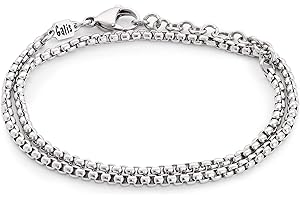 Handmade Cuff Chain Bracelet For Men Made Of Stainless Steel