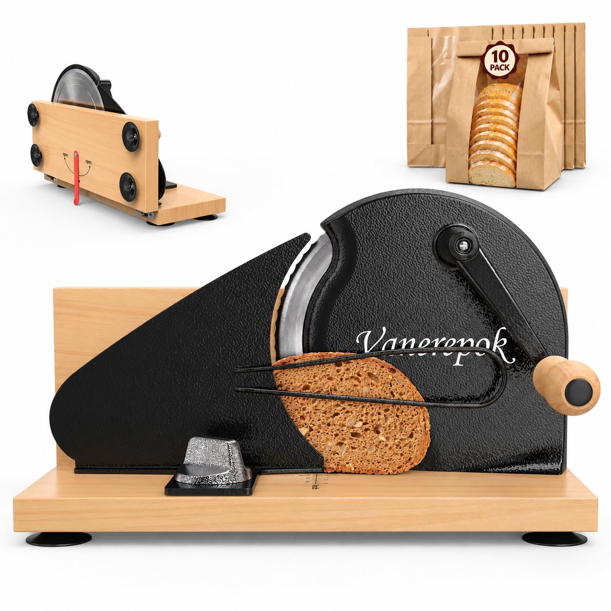 Manual Bread Slicer - Slice Like a Pro -10 Manual Bread Slicer - Slice Like a Pro -10