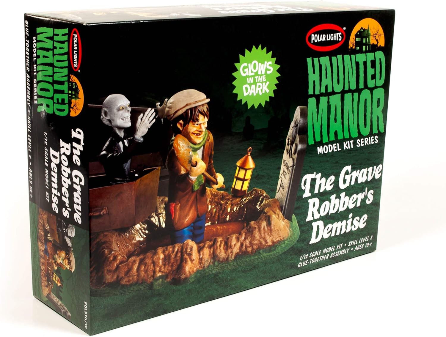 Polar Lights Disney Haunted Mansion: The Grave Robber's Demise/Grave Robbers Reward 1:12 Scale Diorama Model Kit with Moveable Parts
