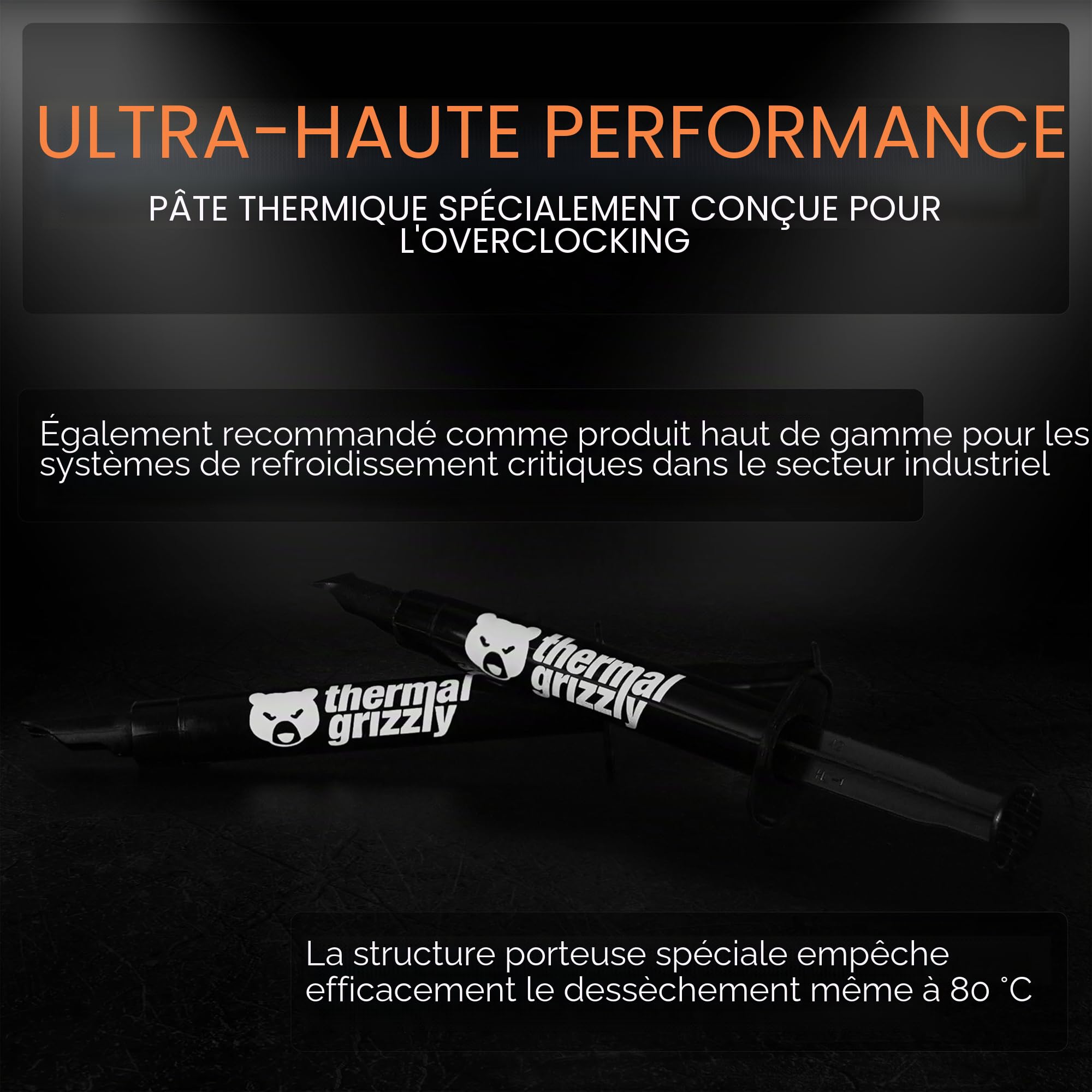Thermal Grizzly Kryonaut Dissipateur Thermique 12,5 W/m K 11,1 g 250-350 °C