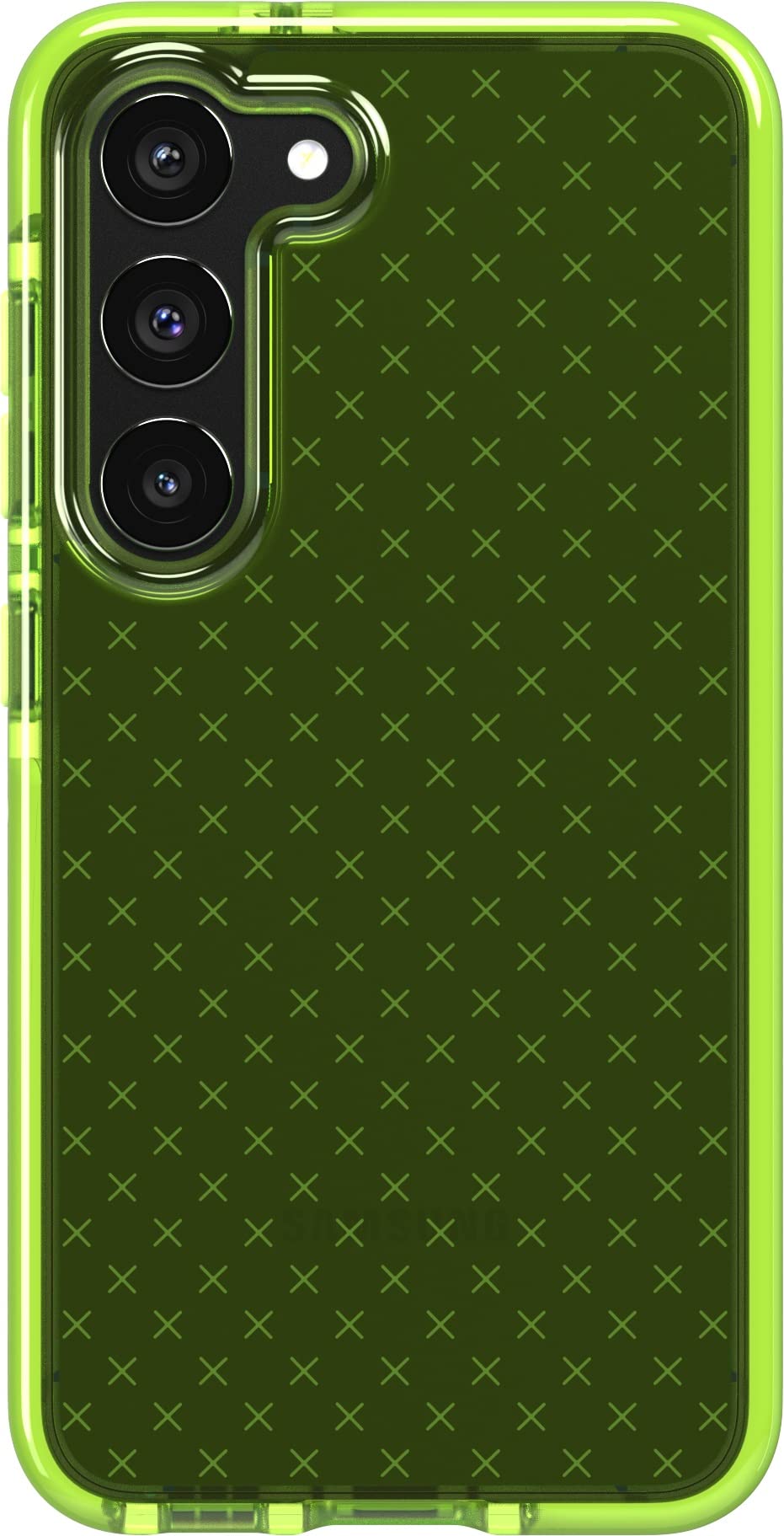 tech21 Evo Check for Samsung Galaxy S23 - Lime 16ft Drop Protecion Shockproof Shock-Resistant and Scratch-Resistant Phone Case