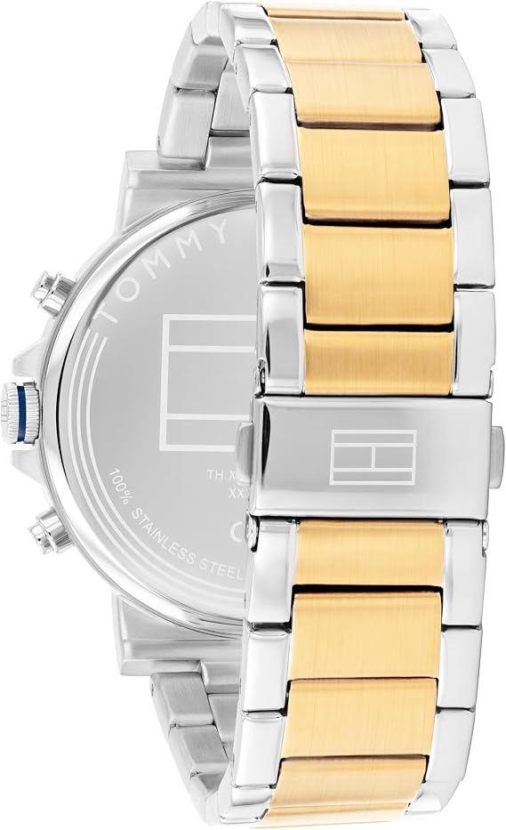 Tommy Hilfiger Analogue Multifunction Quartz Watch for Men with Stainless Steel Bracelet