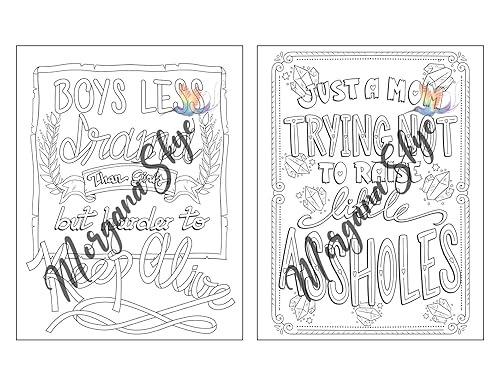 Miniatura 6 de Swear Word Coloring Book for Moms Motivational Quotes and Doodle Therapy for Stressed Out Moms Who Deserve a Break (and a Glass of Wine!)