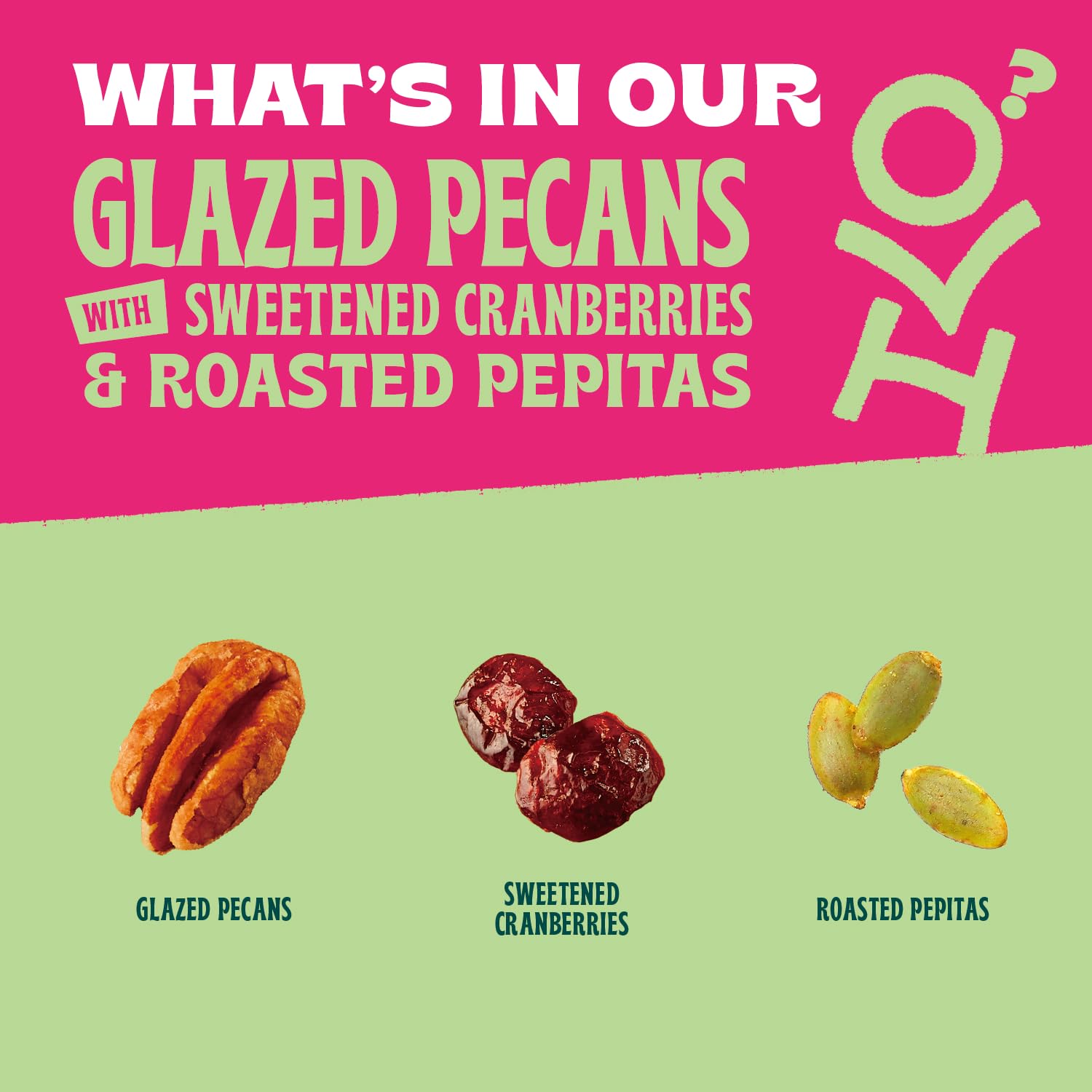 Orchard Valley Harvest Salad Toppers Glazed Pecans With Sweetened Cranberries & Roasted Pepitas, 3.5 oz (Pack of 6) Resealable Bag, Made With Real Fruit, No Added Colors, Gluten Free, Great On Yogurt, Healthy Snacks for Adults