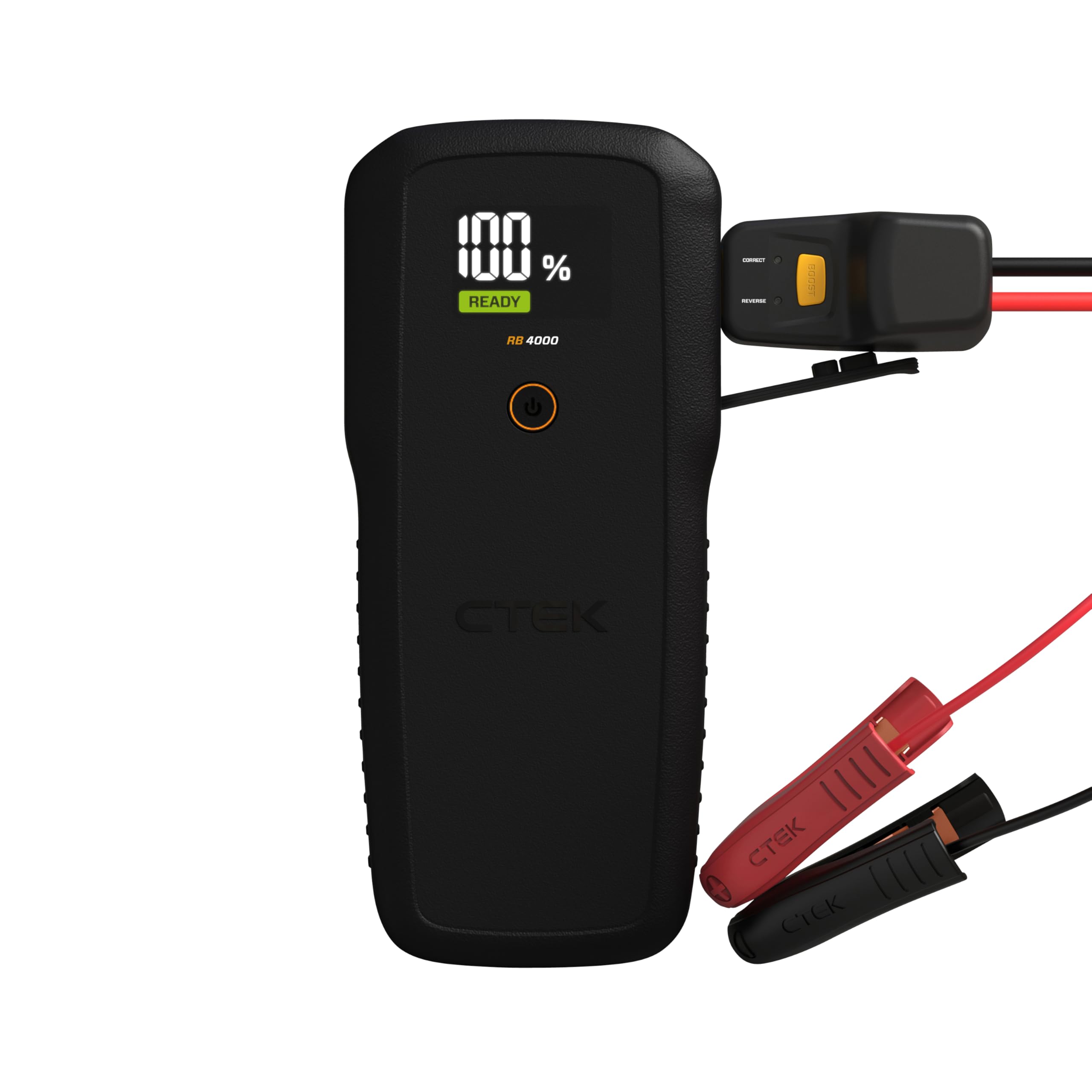 CTEK RB 4000 Portable Jump Starter - 4000A Battery Peak Current, Booster for 12V Batteries in Diesel and Petrol Vehicles